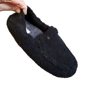 Olukai Nohea Heu Slipper Womens Size US 7,  Black Slip On Casual Shoes